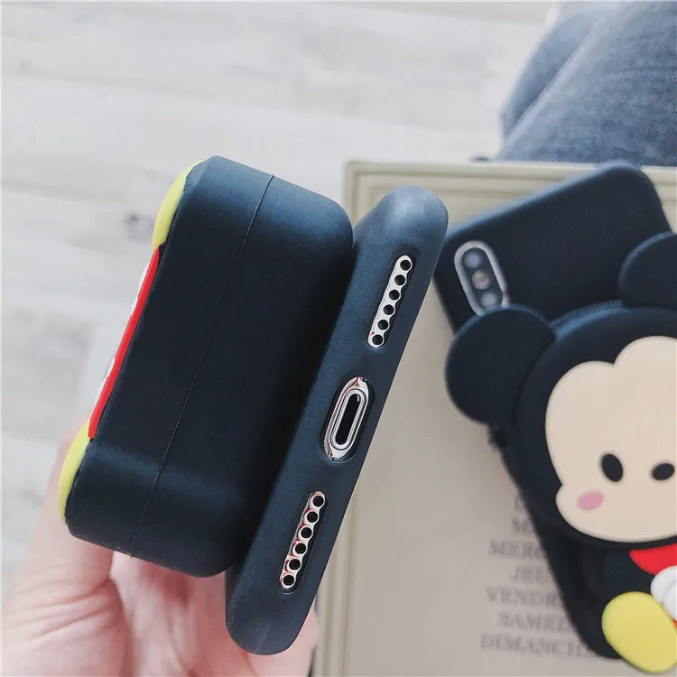 И яркие, с мультяшными вставками, 3D кошелек мягкий TPU чехол для Huawei Honor 5A lyo-l21 5X 6X 6A 6C Pro фотоаппаратов моментальной печати 7S 7X милые Микки и Минни Маус чехол с изображением котов