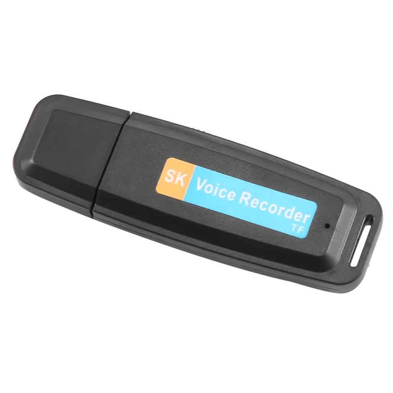 Timagebreze U-Disk Grabador de Voz de Audio Digital Cargador de LáPiz Unidad Flash USB hasta 32 GB TF 