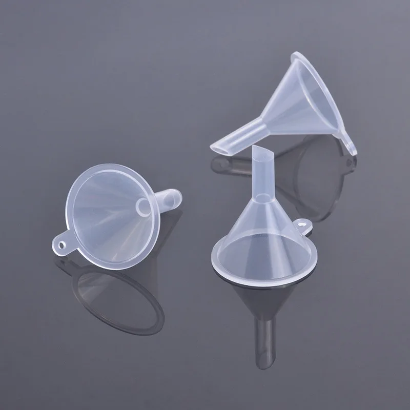 Mini Transparent Plastic Laboratory Diffuser Funnel plastic filter funnel Juice Dropper Bottle Liquid Essential Oil Filling Tool 10 Pieces/set
