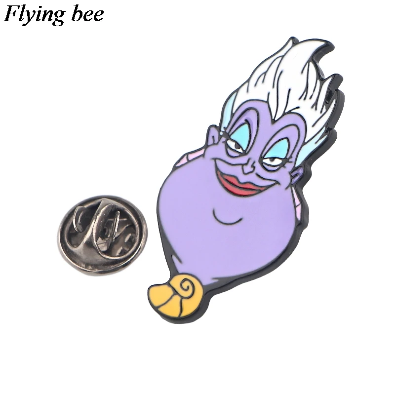 Flyingbee Урсула брошь мультфильм эмаль булавки значок для рюкзака шапка личность булавка Шарм ювелирные изделия X0762