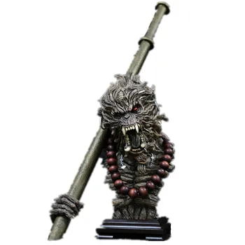 

The Journey to the West Monkey King Nyoi-Bo Head Portraits GK Resin Statue Action Figure Collect Model Toy X4013