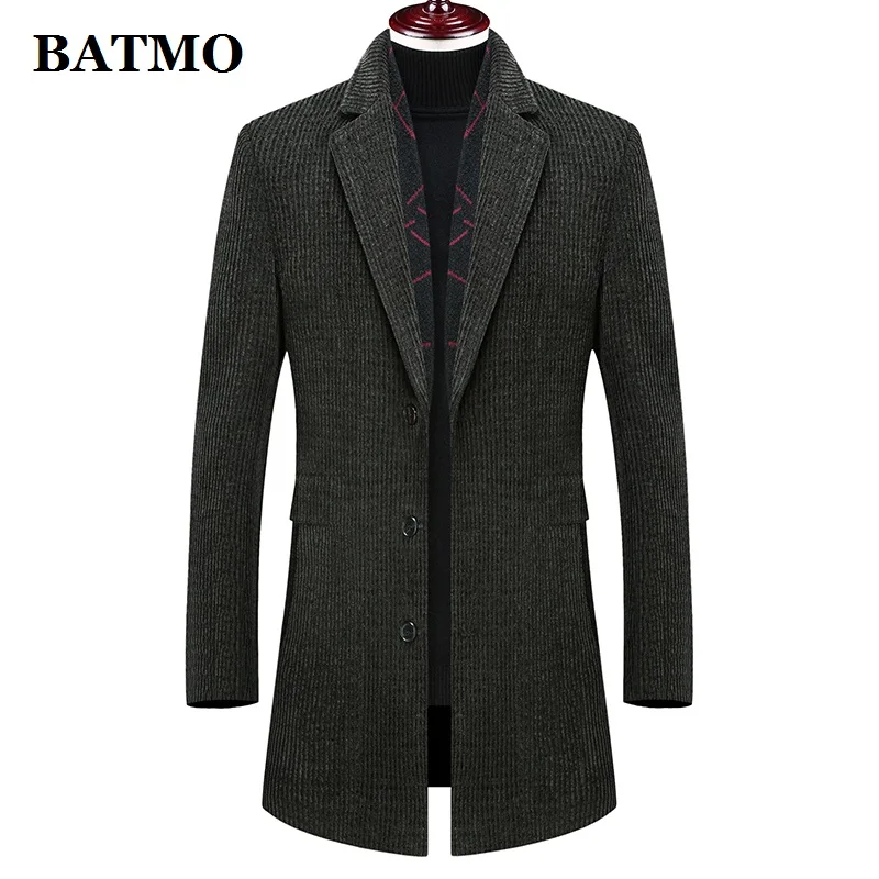 Batmo Новое поступление зимняя высококачественная шерстяная повседневная мужская куртка, Мужская зимняя теплая куртка, зимние куртки для мужчин 895