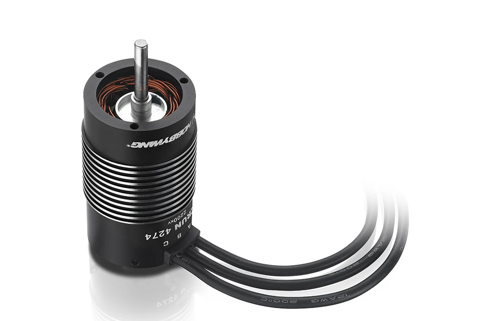 Hobbywing EZRUN SL 4274 Senseless 4 Poles 2200KV High Frequency Brushless Motor Black for 1/8 Rc Car