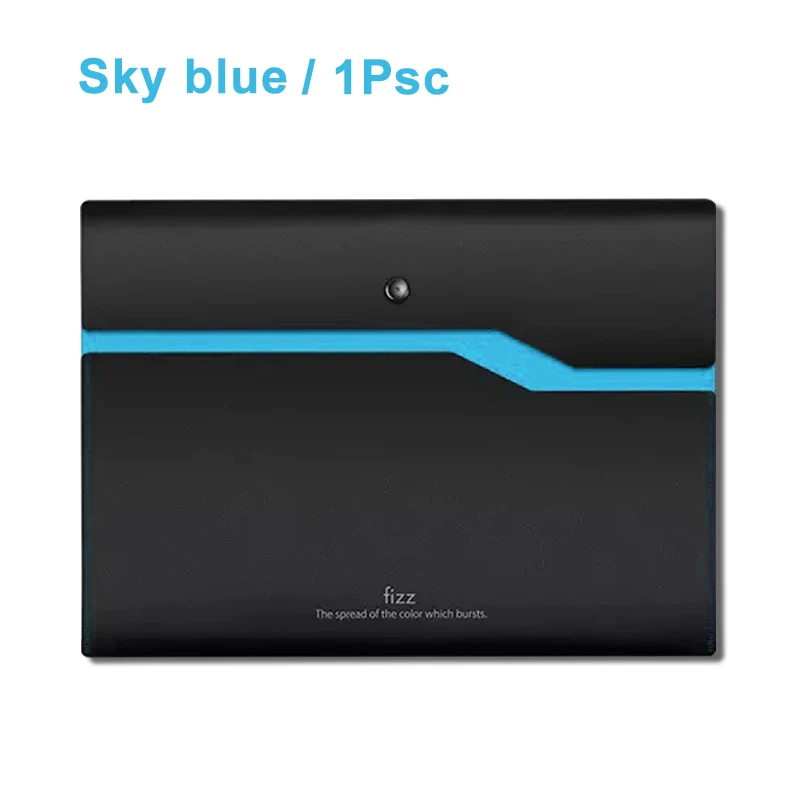 Sky blue Xiaomi Fizz цветная двухслойная Сумка для документов 6 цветов водонепроницаемая А4 Сумка для документов Деловая Сумка для документов с зажимом для ручки - Цвет: Sky blue