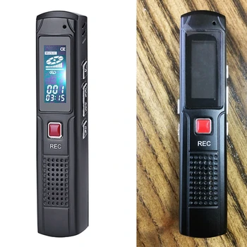 

8G Voice Activated Mini Voice Recorder with Earphones and USB Cable WAV Recorder High Quality