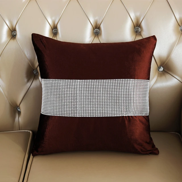 Decorative Luxury Diamond Setting Throw Pillow Cover