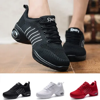 

Leisure Womens Sneakers Dancing Shoes For Women Sports Feature Modern Dance Jazz Shoes Soft Outsole Female Waltz Sneakers