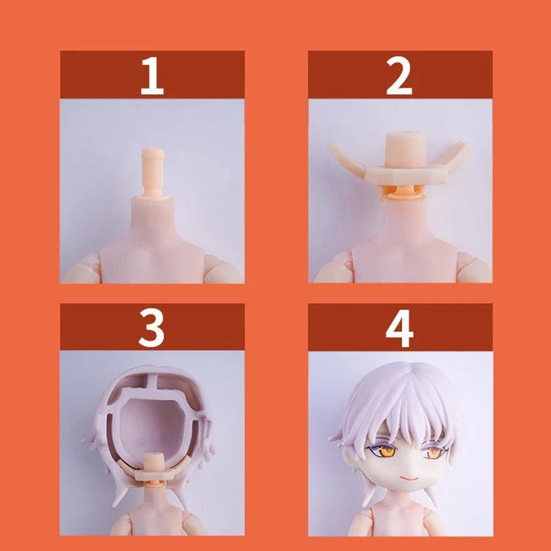 Ob11ボディマジック交換ネックカード顔サポートgsc、オビツ11 bjd人形