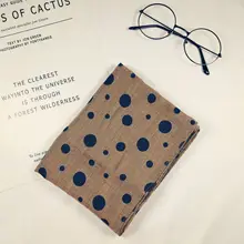 Ранняя осень; Новинка; детский хлопковый и льняной шарф с волнистым воротником для мальчиков и девочек; 1 шт