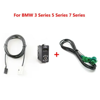 

New Audio cable adapter For BMW E60 E61 E63 E64 E87 E90 E70 F25 Radio Interior Car