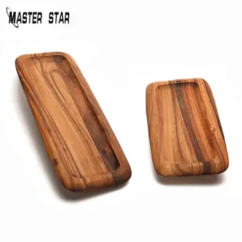 

Master Star Japanese Style Rectangle Wooden Dessert Plate Original Acacia Confusa Wood Fruit Bread Long Tray plank