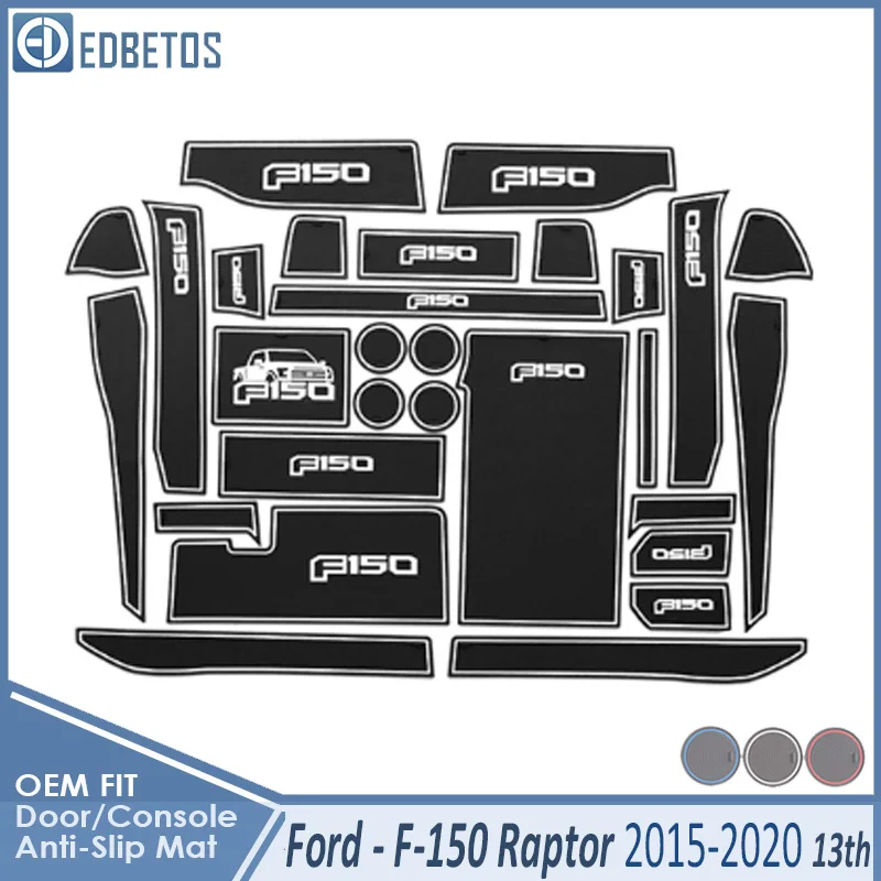 Автомобильный Гаджет коврик для Ford F150 F-150 Raptor серии F аксессуары гелевая накладка резиновый слот для ворот коврик для чашки
