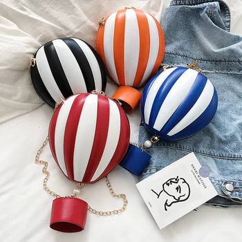 

Personalized Shoulder Female Bag Creative Hot Air Balloon Summer Popular New Wave Fashion Crossbody Bag Unique Chain Bag