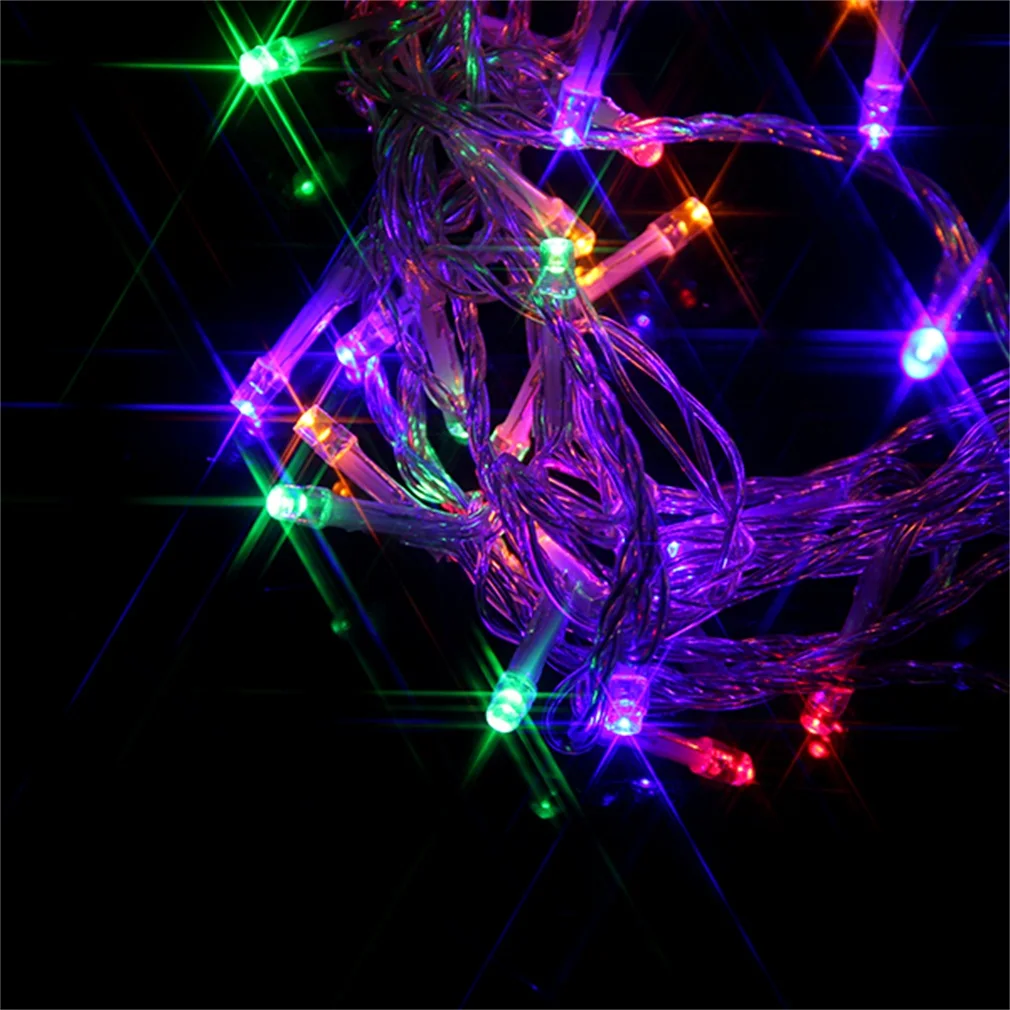 

100 LED 12M Colorful String Fairy Lights 8 Modes Party Christmas Garden Valentines Wedding Decoration IP44 UK Plug