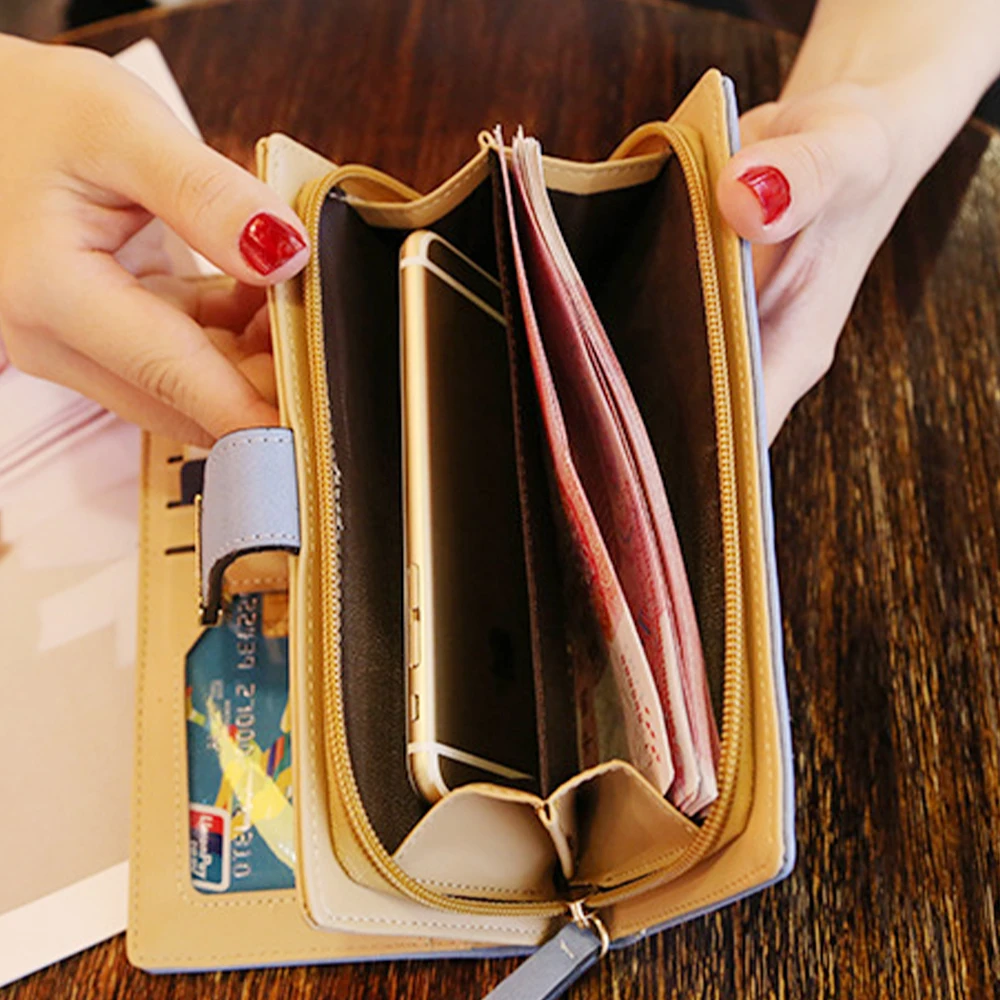 2020 New Women Short Wallets Zipper Buckle Hollow Leaves Small Wallet PU Leather Wallet Card Holder Female Coin Coin Purse