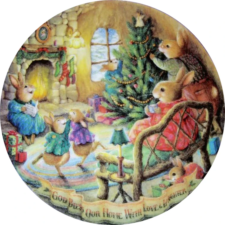 Рукоделие милый кролик картина маслом сделай сам модная вышивка крестиком