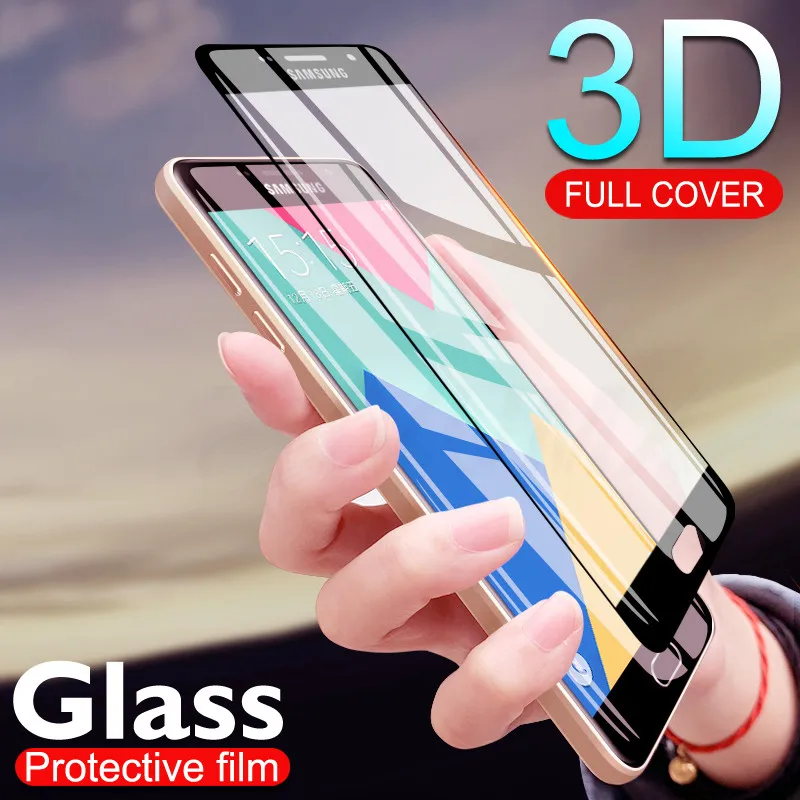 9H 3D закаленное стекло для Samsung Galaxy A3 A5 A7 2016 2017 A8 A6 Plus 2018 полноэкранная защитная