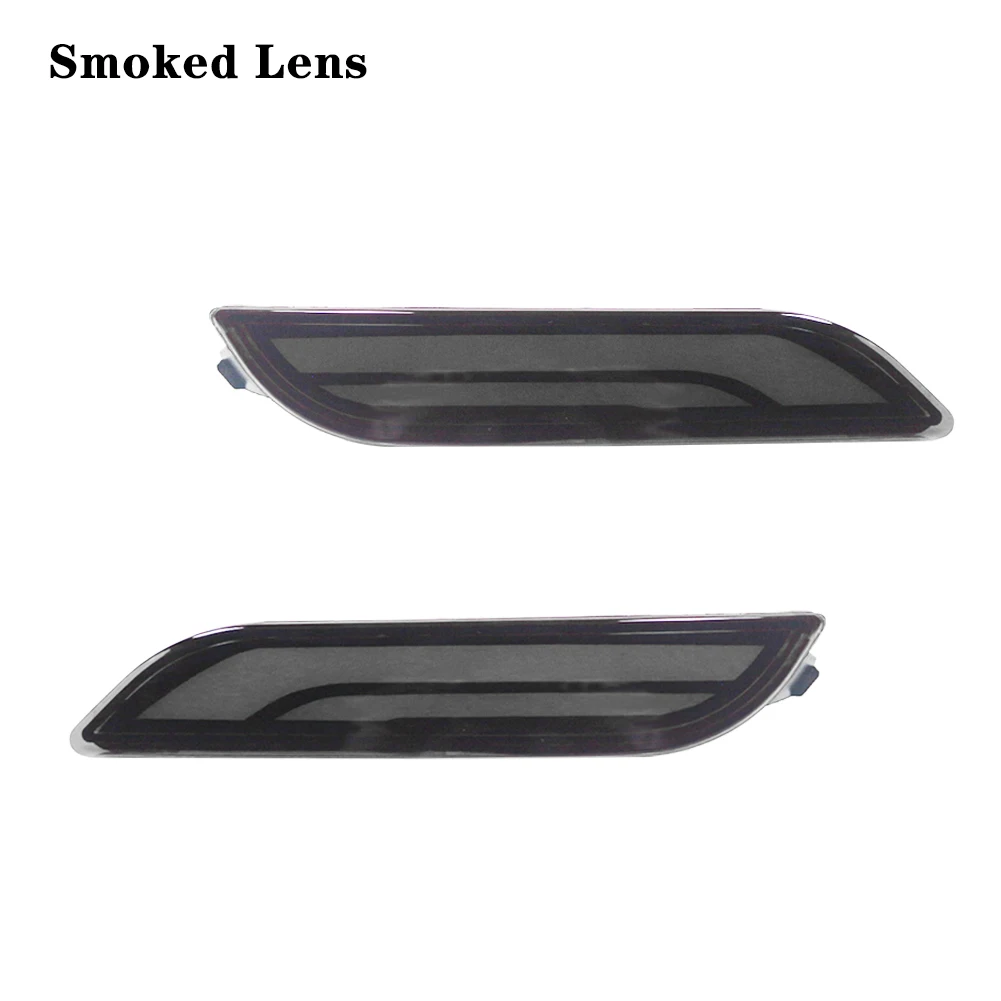 IJDM 3D оптический Светодиодный отражатель бампера для-up Toyota Camry, функция как хвост, стоп задние противотуманные фары и указатель поворота - Испускаемый цвет: Smoked Lens
