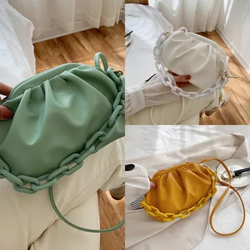 

Portable Spring And Summer Fashion Small Bag Women 2020 New Clip Cloud Bag All-match Fashion Diagonal Acrylic Shell Bag