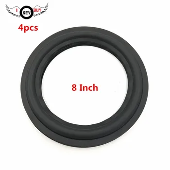 

4pcs 8 Inch Rubber Edge Woofer Speaker Repair Accessories Soft Surroundings Black Foam Ring For DIY Speaker 200x180x150x140mm