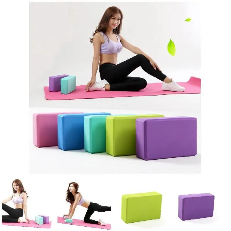 Yoga Block Foam Fitness Brick+Strap Workout Body Shaping Exercise Equipment 