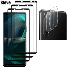  2.5D 9H Tempered Glass For Sony Xperia 1 5 10 II iii Screen Protector with HD Lens Protector On For Sony Xperia1 5 10 III IV V 