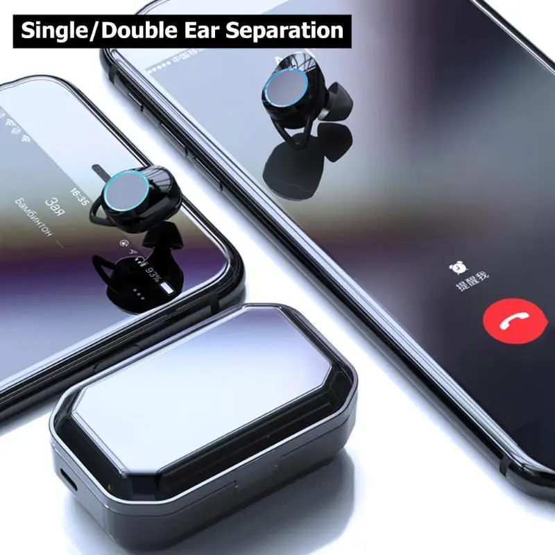 TWS-G02 Bluetooth наушники 5,0 настоящие беспроводные Bluetooth наушники стерео Спортивные наушники Bluetooth гарнитура подходит для спорта