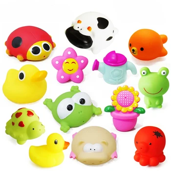 

Children PVC Water Spray Bath Toys Squeeze Sound Playing Games Animal Soft Water Tools Baby Bathroom Educational Toys Gifts