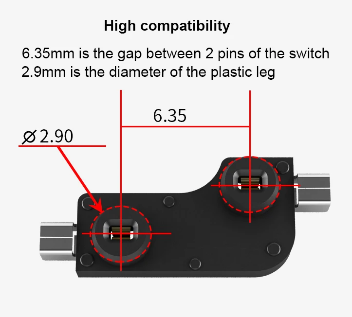 Hot-Swap-fähiger PCB-Sockel-Hot-Plug CPG151101S11 für Gateron Outemu Key CRBD 