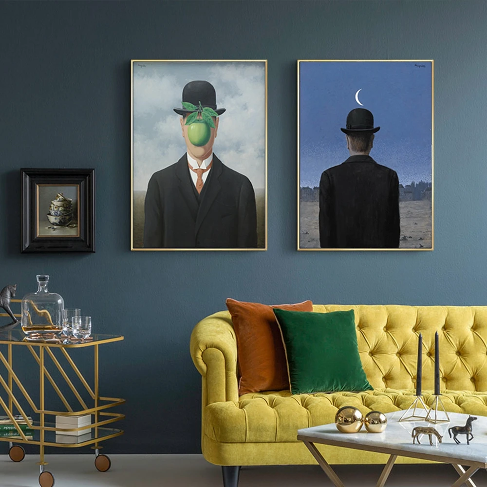 

Fun Surrealistic Abstract Painting Wall Prints Vintage Painting Wall Picture Bathroom Living Room Decor Wall Decor cuadros
