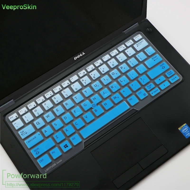 fadeblue Для Dell 3340 E3340 E5450 E5470 Клавиатура ноутбука кожного покрова для ноутбука Dell Latitude 7400 L7400 L7490 7450 E7480 E7490 E5400 E5480 E5490 - Цвет: fadeblue