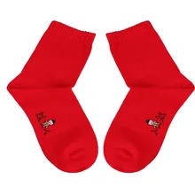 Для взрослых, нейтральные носки, женские носки, Осень-зима, Лаки, кукла, красная трубка, хлопок, средней толщины, одноцветные, год, ступил, злодей, дикий