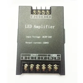 

LED RGB Amplifier Controller input 5V/12V/24V 30A Signal Repeater 360W for 3528 /5050 RGB Led strip