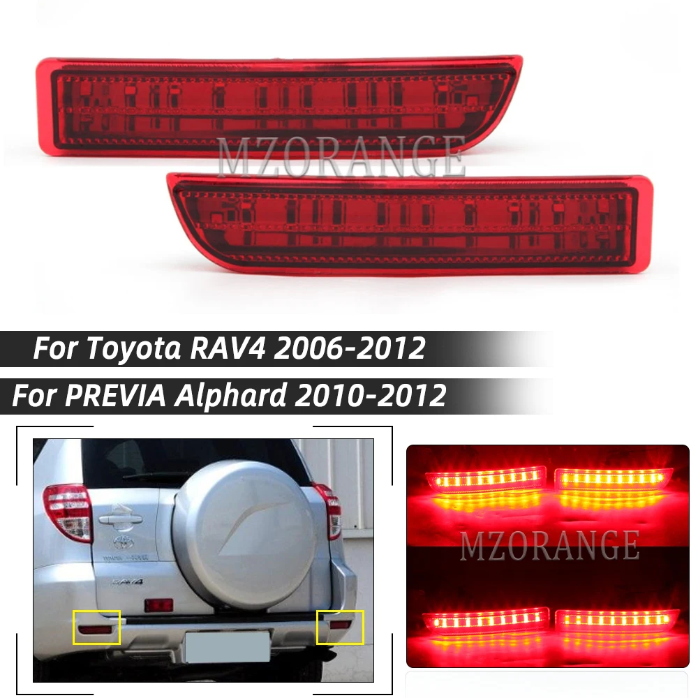 Светодиодный задний бампер светильник для Toyota RAV4 2006-2012 PREVIA Alphard 2010-2012 тормозной