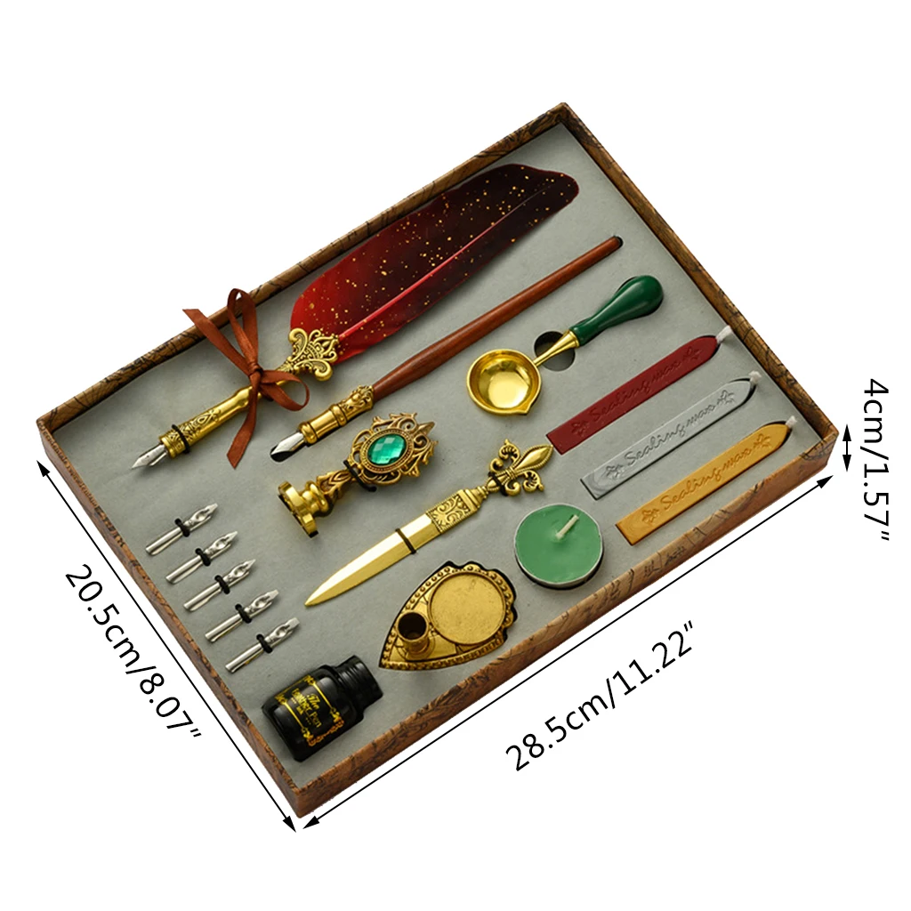 Classic Calligraphy Feather Fountain Pen Set - Sage Design Group - Annette Sage, CEO