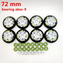 Роликовые колеса скейт колеса 72 мм PU подшипник колеса ABEC-9