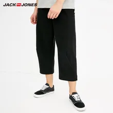 JackJones мужские укороченные брюки из хлопка длиной до щиколотки, мужская одежда 218314509