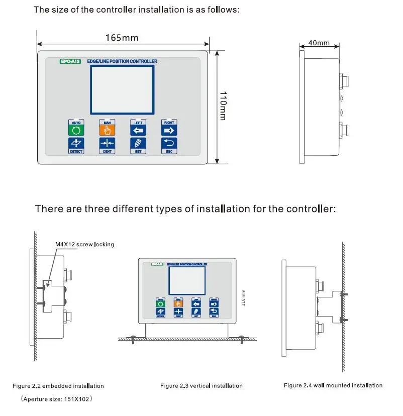 EPC-A12 Edge Guiding System Web Guide Controller + Sensor + Servo Actuator Edge Position Control detail image 3