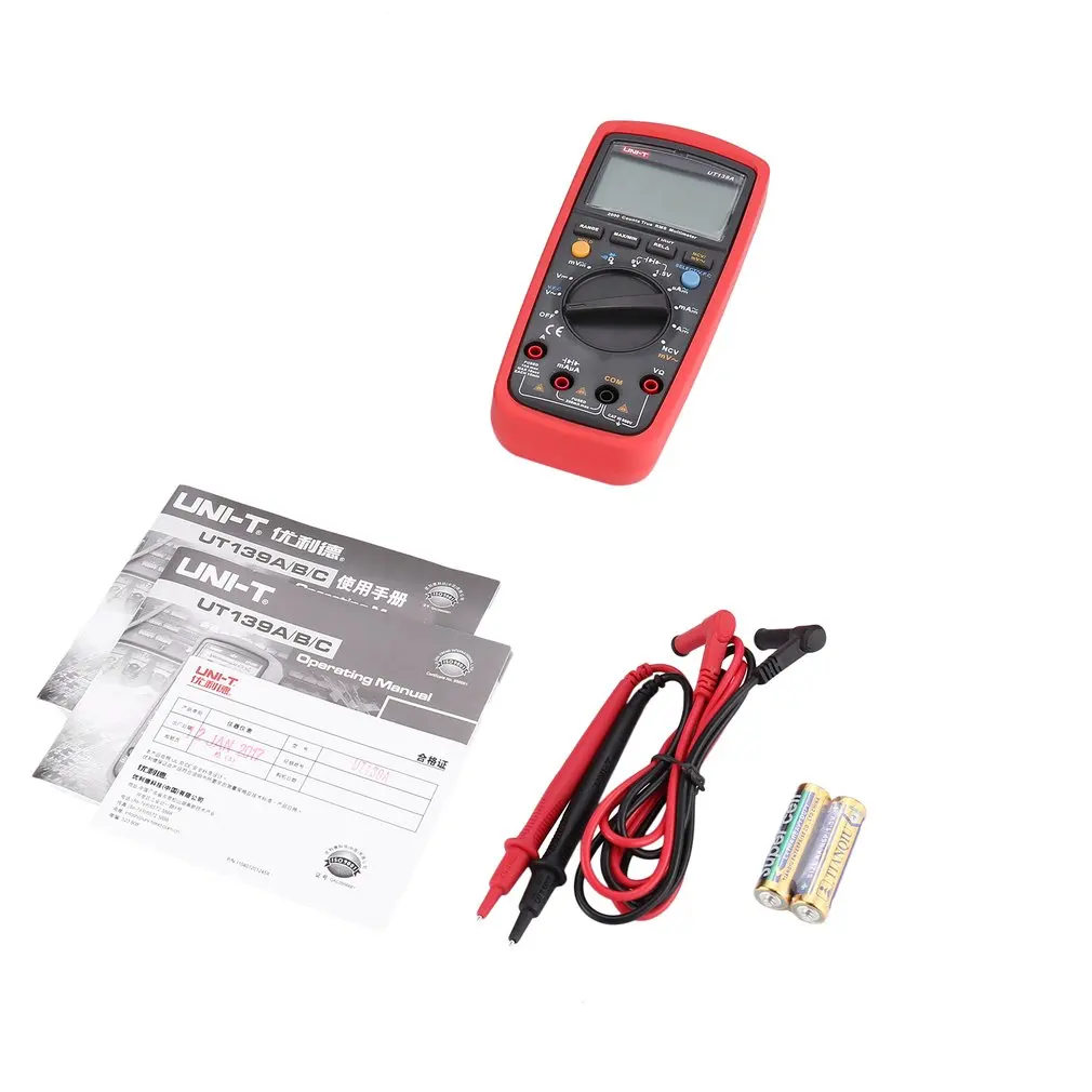 

Digital Multimeter UNIT DC/AC Voltage Current Meter Handheld Ammeter Ohm Diode NCV Tester 1999 Counts Multitester No Contact