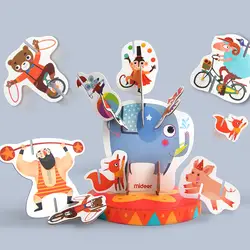 MiDeer Mi Deer детские 3D большие части животных сплайсинга игрушки родитель и ребенок развивающие Дети цирк головоломки