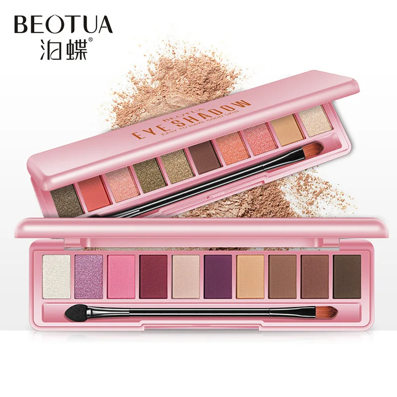 

color ten-color eye shadow natural color waterproof anti-sweat non-dizzy dyeing light and delicate color eye shadow