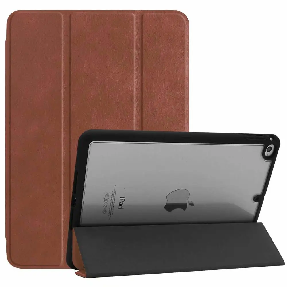 16 Для iPad Mini 5 Чехол карандаш держатель Фолио трехслойный кожаный мягкий ТПУ задняя крышка Авто Режим сна/Пробуждение чехол для iPad Mini5 Mini 4 - Цвет: 16