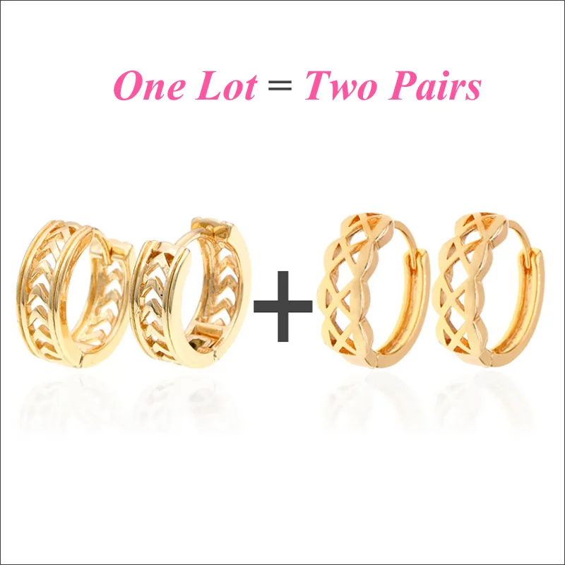 Женские серьги кольца Oorbellen Goud Kolczyki Boucles D'oreilles Orecchini Donna Kupe E3401 2