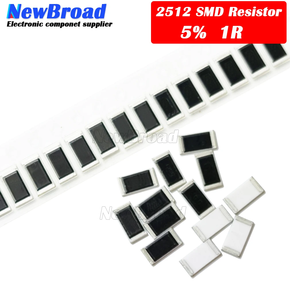 50PCS 2512 SMD Resistor 5% 1 ohm 1W 1R | Электронные компоненты и принадлежности