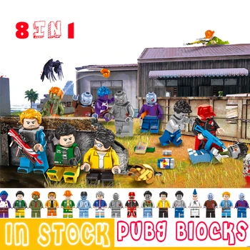 

PUBG Toys Winner Winner Chicken Dinner Action Figures Military Soldiers Weapon Compatible Legoingls Technic Building Blocks kids