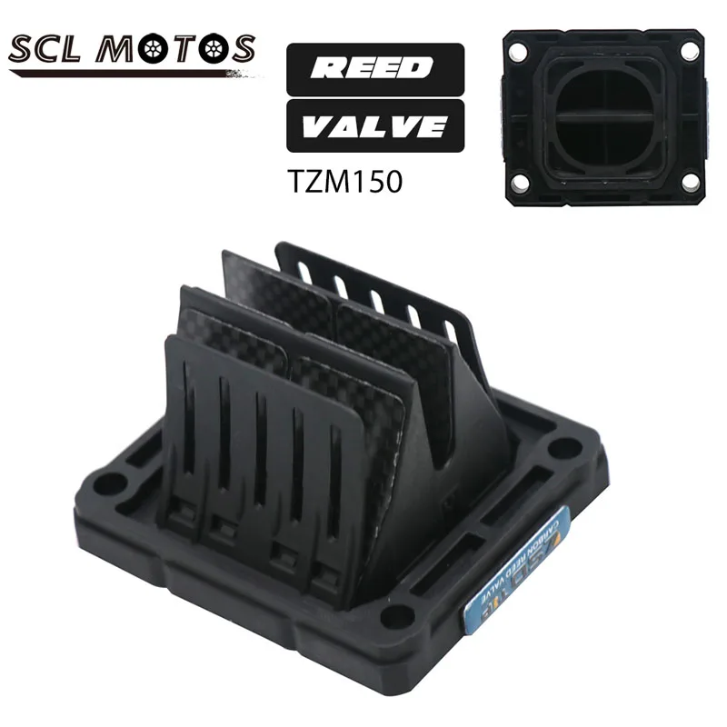 

SCL MOTOS Carbon Fiber Intake Reed Valve For YAMAHA TZM150 Motorcycle Intake Reed Valve Kit TZM150 Carbon Fiber Reed