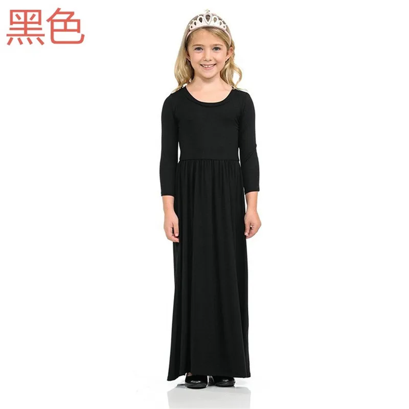 Style Fifteen Г. Осеннее длинное платье для маленьких девочек пляжная детская одежда с круглым вырезом повседневные летние макси богемные платья для девочек с единорогом vestido de festa - Цвет: Style Fifteen