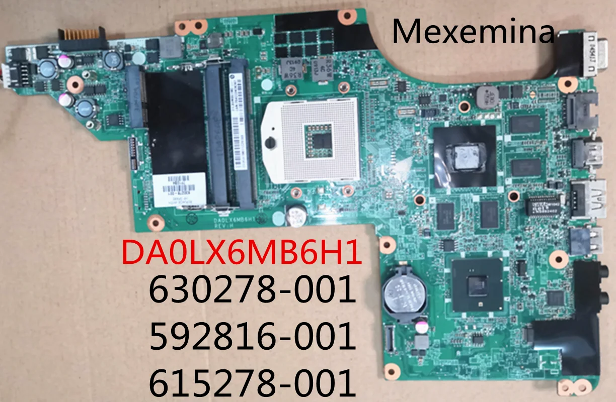 630278-001 592816-001 615278-001 для HP DV6-3000 материнская плата ноутбука DA0LX6MB6H1 DA0LX6MB6I0 DA0LX6MB6F2