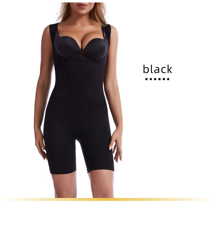 Bodysuit Shapewear Full Body Shaper Seamless Corset Waist Trainer Women Slimming Sheath Abdomen Shapers Tummy Slim Gather chest low back shapewear