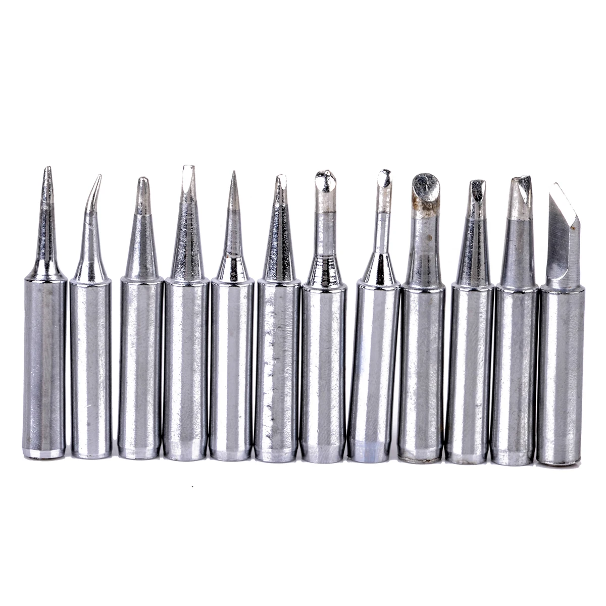 Mayitr 12pcs Pratical Solder Iron Tip 900M-T Soldering Tips Set For 936/937/928 Soldering Station Repair Tool